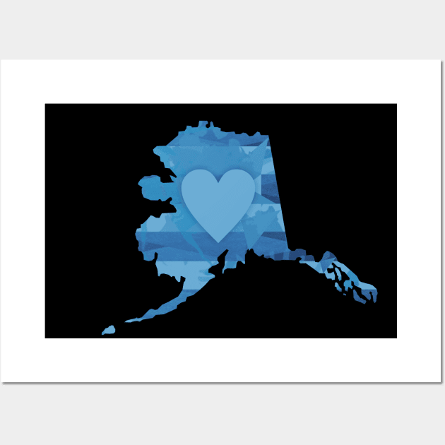 Alaska State Wall Art by Dale Preston Design